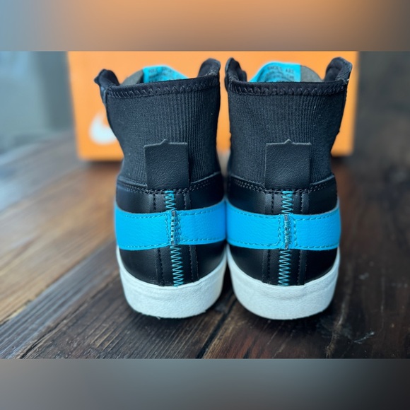 Men’s Nike Blazer MD ‘77 Jumbo (Black/Baltic Blue) Size 11.5 – Pre-Owned - Picture 5 of 10